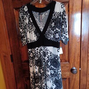 Bisou Bisou black & white dress